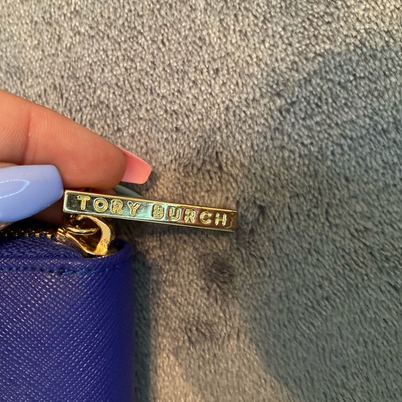 Royal Blue and Gold Tory Burch Wallet - Picture 7 of 8